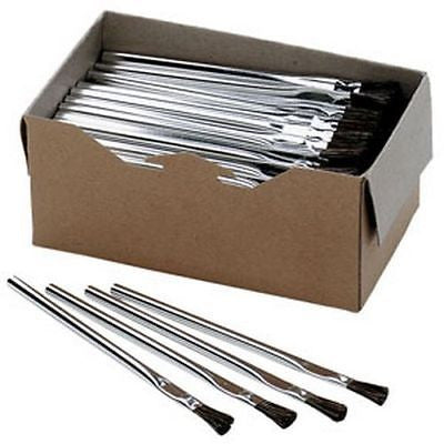 144pc ACID BRUSHES 3/8" BRUSH 6" LONG SHOP FLUX SWAB CLEANING PAINT PARTS