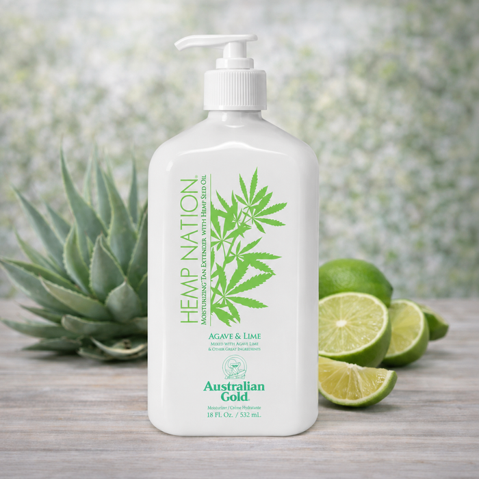 Australian Gold - Hemp Nation - Body Lotion - Agave & Lime - 535 ml.