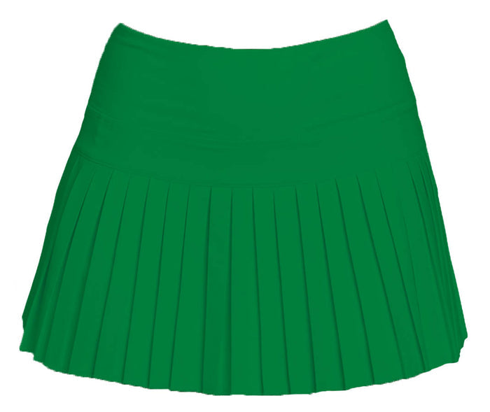Azarhia Mini Pleated Skort-Kelly Green