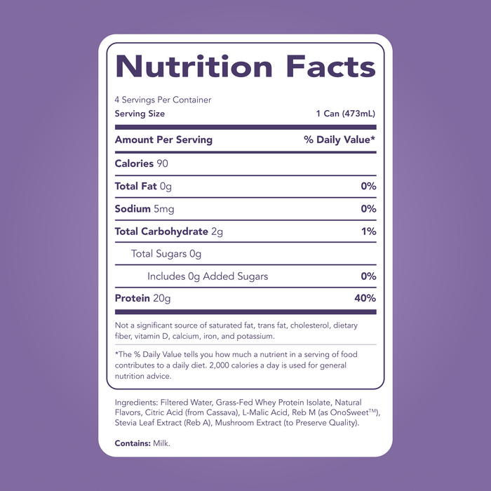 Clear Protein Water: Blackberry Vanilla (16 Oz. | 4 Pack)