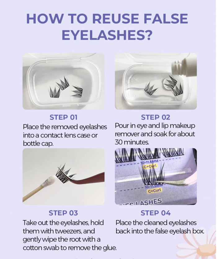 Elyzza Daisy Lashes Round Eyes False Eyelashes رموش إليزا ديزي للعيون المستديرة والرموش الصناعية - Princess Cosmetics Qatar