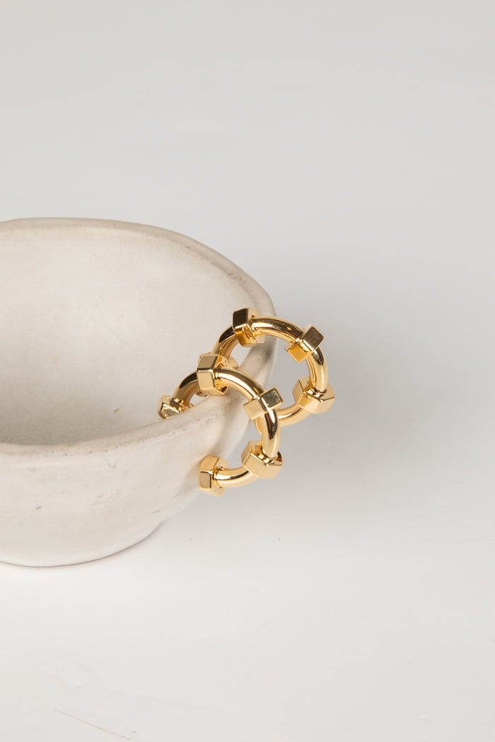 gold hoop earrings