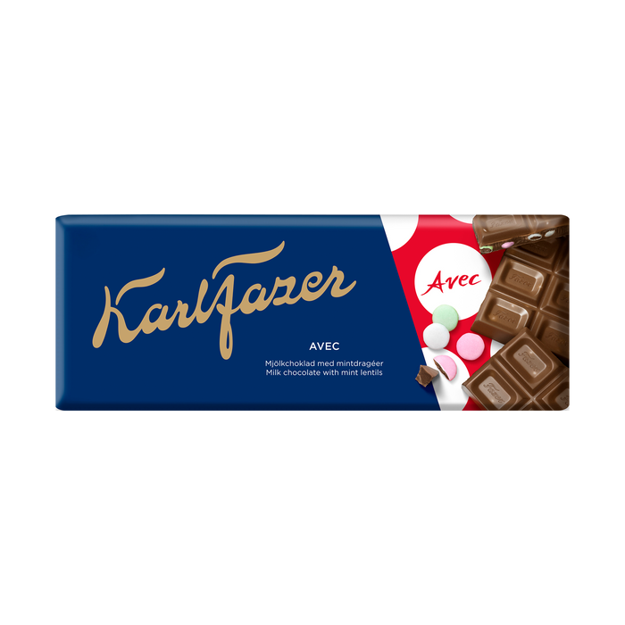 Fazer Karl Fazer Avec Chocolate Bar 180g - Finnish Treat - Soposopo