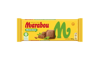 Marabou Mint Chocolate Bar 160g with Mint Croquant - Soposopo