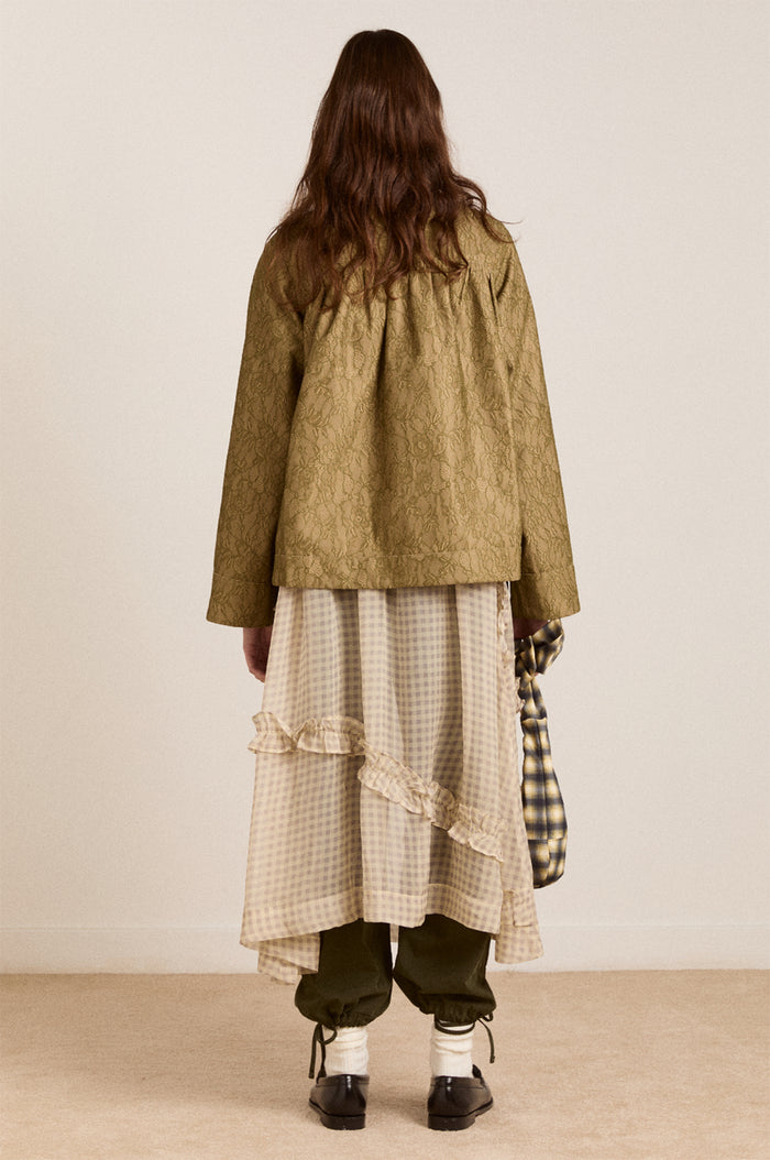Mini Mercedes Reversible Coat Lace Stone