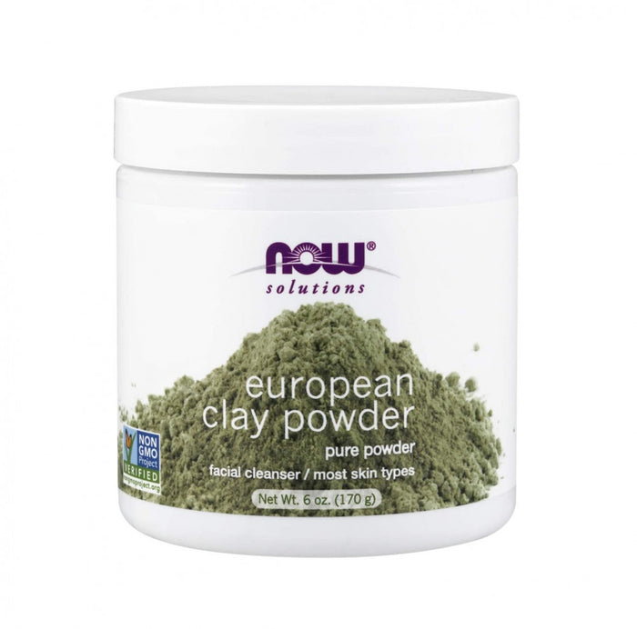 NOW FOODS SOLUTIONS European Clay Powder ماسك الطين الاوربي النقي من ناو
