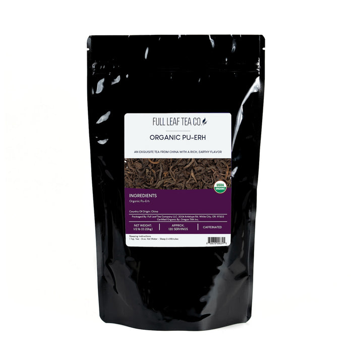 1/2 lb bag of Organic Pu-Erh by Full Leaf Tea Company