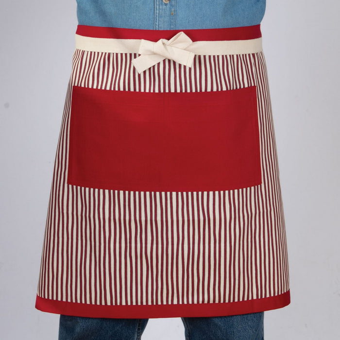 R0101 Bistro Apron Samba Red