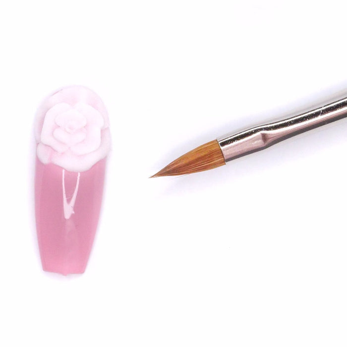RI- Cat's Tongue 3D Brush-Nail Art Brush-Red Iguana LLC-Gel Essentialz