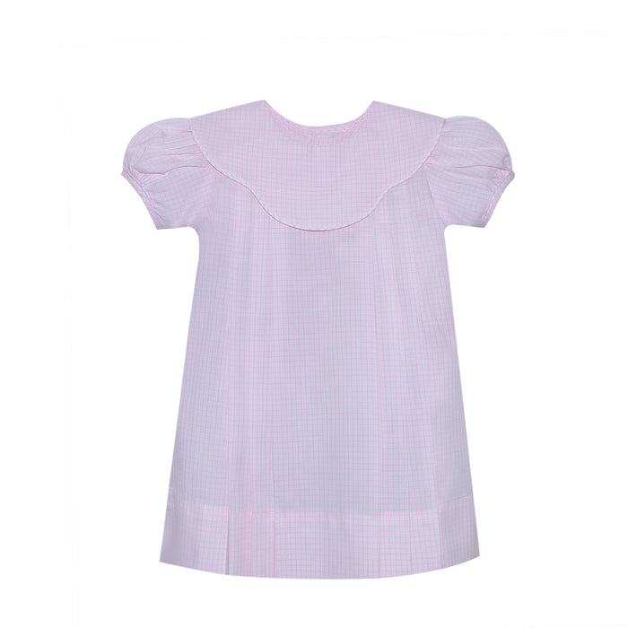 RN Rosalind Pink Gingham Float Collar Dress