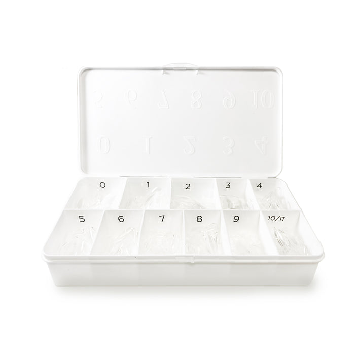 Soft Gel Tips | Square Short Clear - 600pk | Fuzion Gel