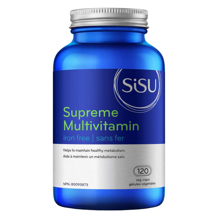 Sisu Supreme Multivitamin Iron Free 120 VegCaps