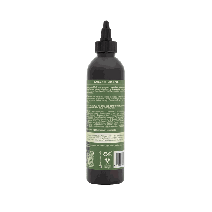 As I Am Rosemary Shampoo 8oz bottle with natural rosemary and peppermint oils