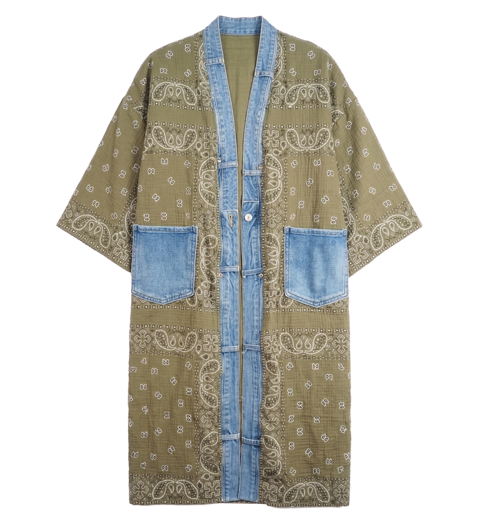 Bandana Long Cardigan