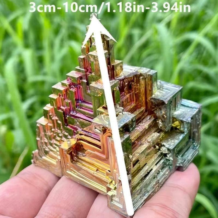 Bismuth Crystal Freeform Castle Iridescent Rainbow