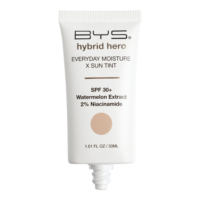 BYS Hybrid Hero Hidratante diario + tinte con protección solar
