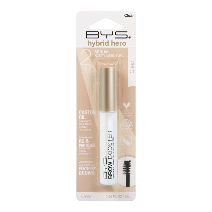 BYS Hybrid Hero Suero estimulador de cejas + gel fijador - Clear