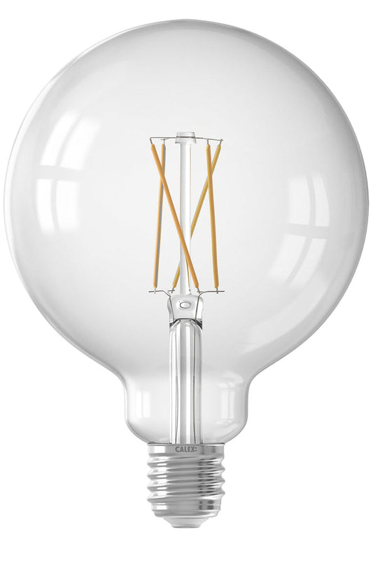 Calex Smart LED Bulb - Filament - E27 - G125 - Clear - 7.5W - Dimmable