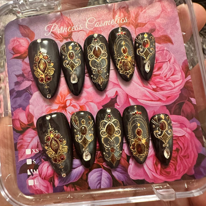 Green Chrome High Quality Nails أظافر كروم خضراء عالية الجودة - Princess Cosmetics Qatar