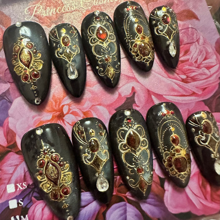 Green Chrome High Quality Nails أظافر كروم خضراء عالية الجودة - Princess Cosmetics Qatar