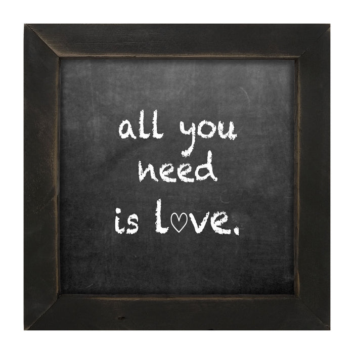 Chalk - All You Need - Framed art