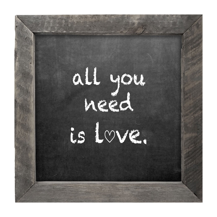 Chalk - All You Need - Framed art