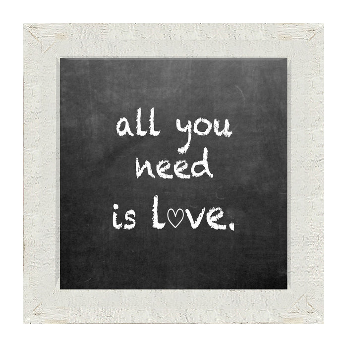Chalk - All You Need - Framed art