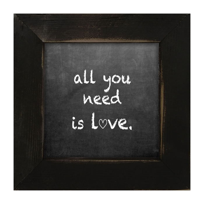 Chalk - All You Need - Framed art