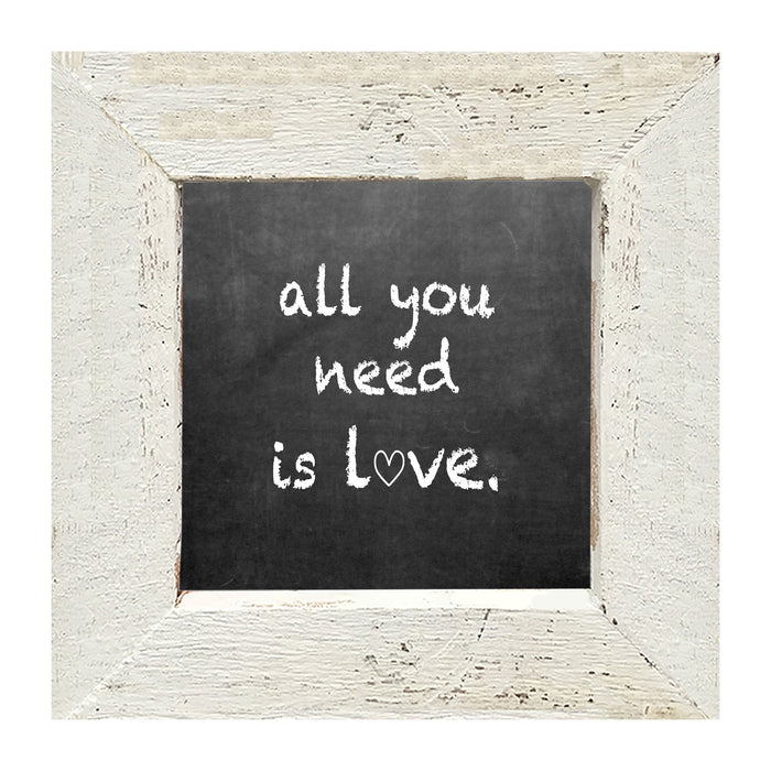 Chalk - All You Need - Framed art
