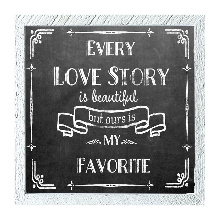 Chalk - Every Love Story - Framed art