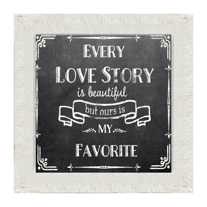 Chalk - Every Love Story - Framed art