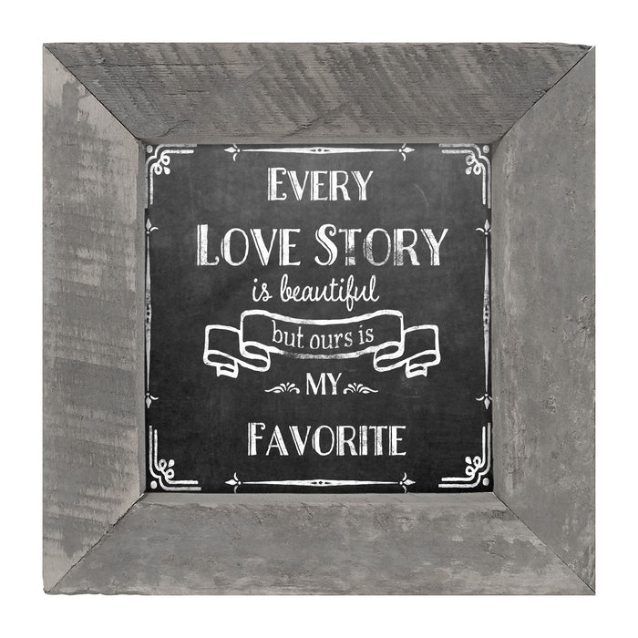 Chalk - Every Love Story - Framed art