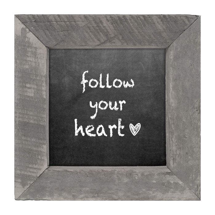 Chalk - Follow Your Heart - Framed art