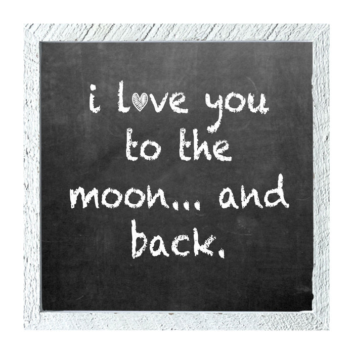 Chalk - I Love You - Framed art