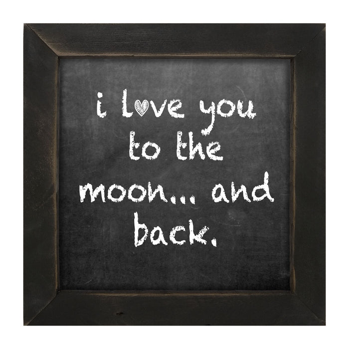 Chalk - I Love You - Framed art