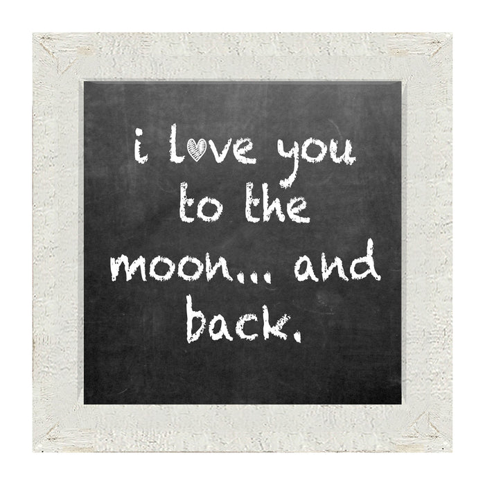 Chalk - I Love You - Framed art