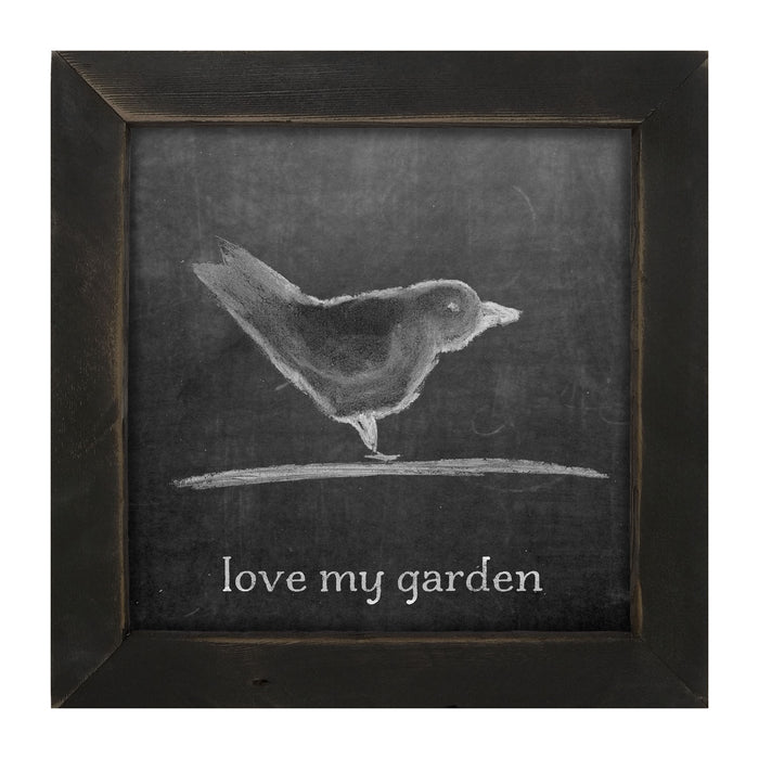 Chalk - Love My Garden - Framed art
