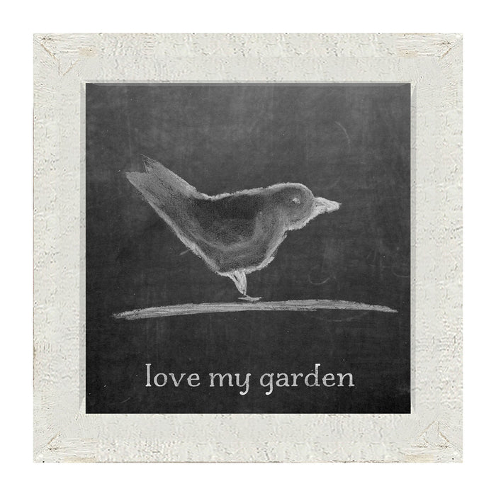 Chalk - Love My Garden - Framed art