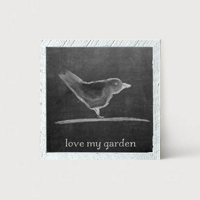 Chalk - Love My Garden - Framed art
