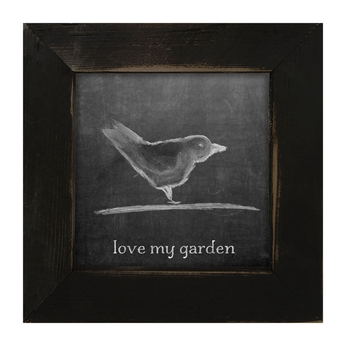 Chalk - Love My Garden - Framed art