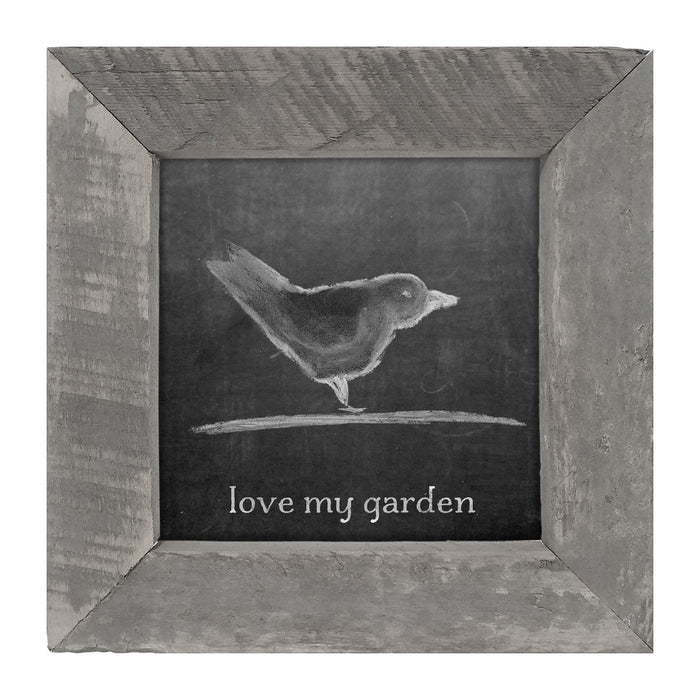 Chalk - Love My Garden - Framed art