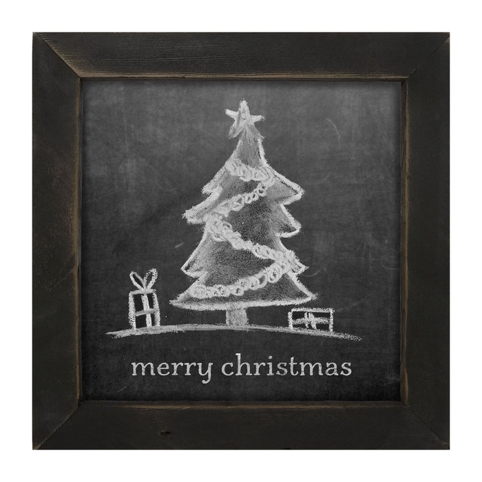 Chalk - Merry Christmas - Framed art