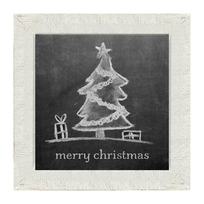 Chalk - Merry Christmas - Framed art