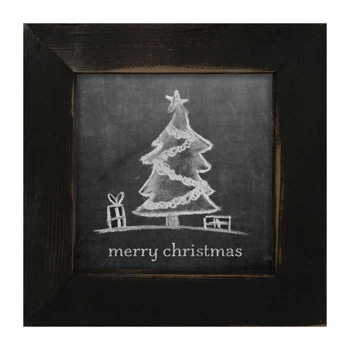 Chalk - Merry Christmas - Framed art