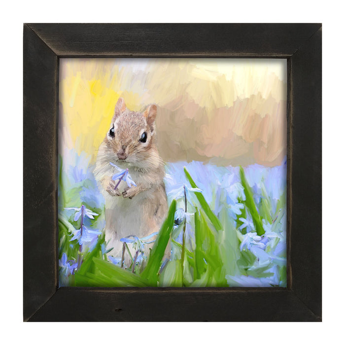 Chipmunk in The Spring - Framed art