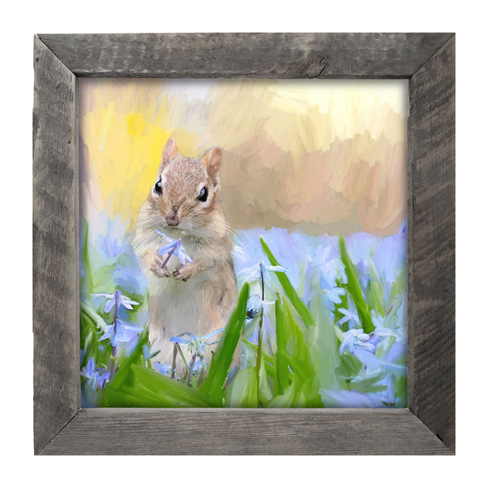 Chipmunk in The Spring - Framed art