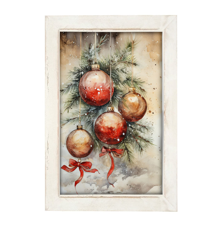 Christmas ornaments - Framed art