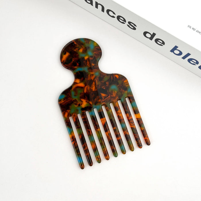 Classic Colored Acetate Comb: Purple