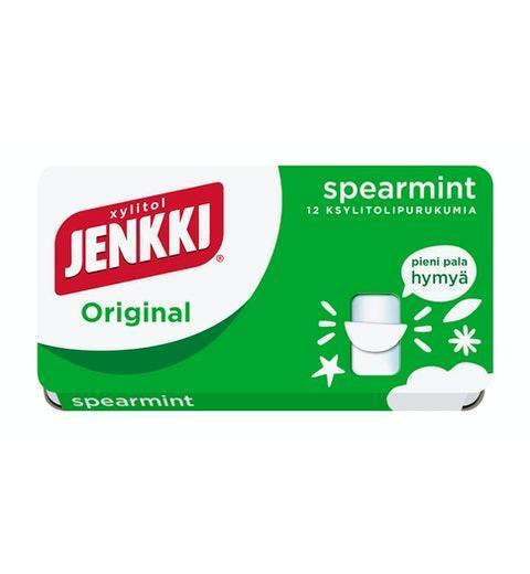 Cloetta Jenkki Original Spearmint Chewing gum 4 Box of 18g 2.4oz - Soposopo