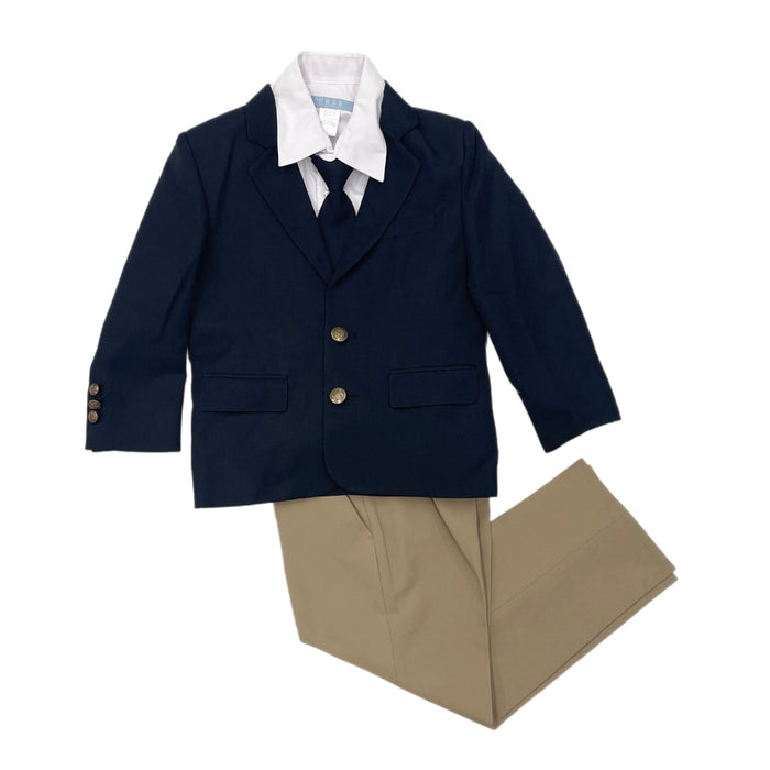 Cole Navy/Khaki 4-Piece Blazer Set